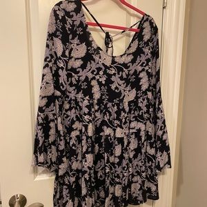 Francescas Floral Bell Sleeved Mini Dress